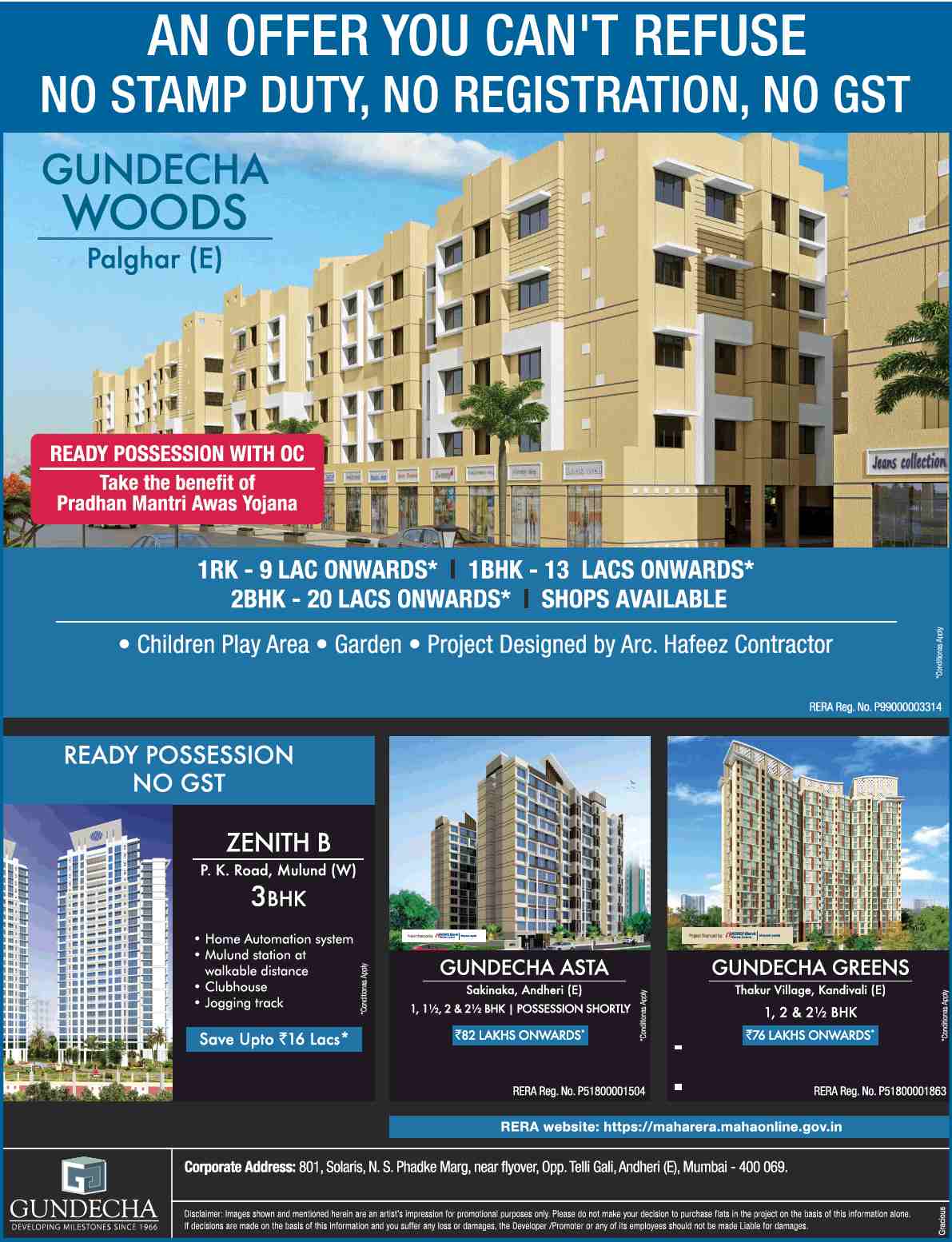 Invest in Gundecha properties in Mumbai Update